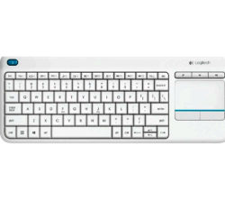 LOGITECH  K400 Plus Wireless Keyboard - White